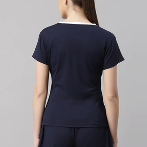 Recién llegado, camisetas extragrandes de entrenamiento para mujer, ropa informal de último estilo 2025, camisetas ajustadas hechas a medida para mujer - Product Image 2