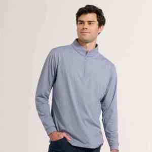 OEM personalizado de alta calidad para hombre Golf Quarter Zip Stand Collar manga corta 100% algodón poliéster ecológico duradero transpirable - Product Image 1