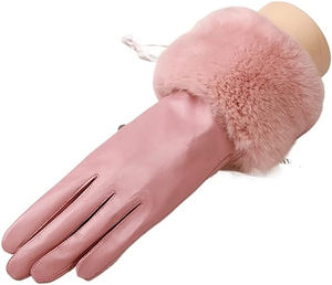 Gants longs en cuir véritable tendance pour femmes avec logo personnalisé Gants de conduite et de fête en plein air avec applicabilité décontractée Style uni - Product Image 3
