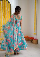 Robe florale pour femmes, haut Kurti décontracté, robe de soirée, robe de fête indienne pour femmes