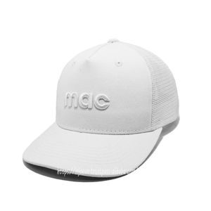 Vente en gros de chapeaux de camionneur blancs avec logo 3D personnalisé Casquette de golf réglable à 5 panneaux pour hommes, élégants, à la mode pour les scènes extérieures décontractées - Product Image 2