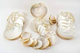 Assiette en nacre avec garniture argentée Plat de service décoratif en caviar du fabricant d'artisanat du Vietnam - Product Image 6