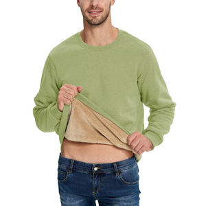 Sweat-shirt personnalisé à manches longues et col en O de haute qualité de marque Logo brodé Sweat-shirt fonctionnel en coton et sweats à capuche pour hommes - Product Image 2