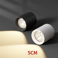 Foco LED Ultra Delgado Giratorio - Luz Cilíndrica Moderna de 10W con Superficie Antideslumbrante para Decoración del Hogar