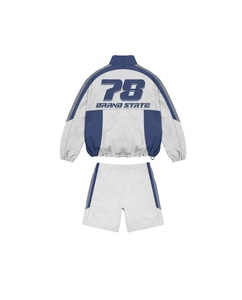 Ensemble survêtement unisexe grande taille avec logo personnalisé, veste coupe-vent en nylon imperméable et short de jogging, séchage rapide, respirant, pour l'automne - Product Image 2