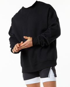 Fabricante Mayorista de Sudaderas Personalizadas, Talla Estadounidense, 400g, Mezcla de Algodón, Forro Polar, Sudaderas Lisas con Cuello Redondo - Product Image 1