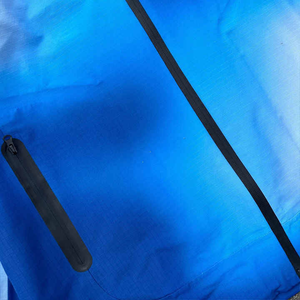 Chaqueta Cortavientos de Lona para Hombre, Diseño Premium, Personalizada, de Alta Calidad, Delgada, Informal, Impermeable, con Cremallera, Degradado Azul, para Senderismo - Product Image 5