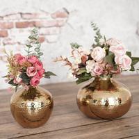 Vases à fleurs en fer forgé Art Déco faits à la main pour la décoration de la maison - Couleurs et dimensions personnalisables en provenance d'Inde