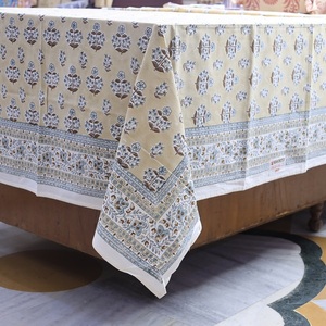 Imprimé floral fait à la main bloc imprimé draps de lit couvre-lit couverture de literie tissu en coton Design ethnique Unique pour la décoration intérieure - Product Image 1