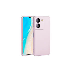 Étui en silicone liquide ASMA Premier pour Vivo Y36 4G Coque de protection en silicone souple pour téléphone en or rose - Product Image 1