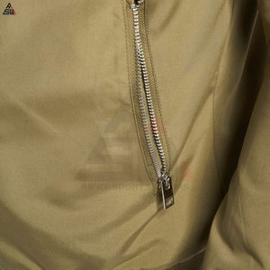 New Arrival Custom Sporty <b>Canvas</b> Stand Collar Winter Bomber <b>Jacket</b> Wholesale Plus Size for Men - Product Image 6