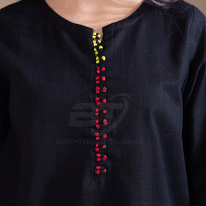 Conjunto de Ropa Étnica Pakistaní de 3 Piezas de Algodón para Mujer, Vestido Informal, Conjunto Elegante de Kurta y Dupatta - Product Image 5