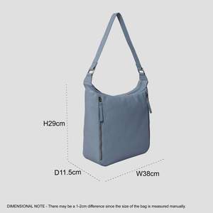 Sac Hobo Slouchy en cuir grainé bleu pastel de qualité supérieure style vintage haut fournisseur indien Saman Exportations - Product Image 5