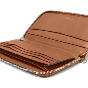 Unisex <b>RFID</b> Feature Long Leather Checkbook <b>Wallet</b> Zip Closure for Carrying Cash Cards and Checkbook - Product Image 4
