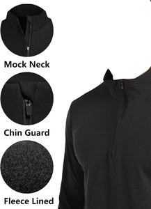 Hommes de haute qualité Golf Active Tops Nouveau Design Quarter Zipper Pull Sweat 1/4 Zip Shirt - Product Image 4