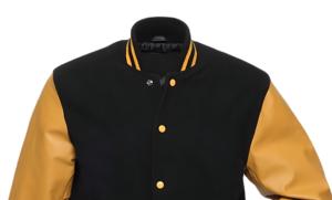 Chaqueta Bomber Universitaria Unisex de Moda OEM, Personalizable con Botones a Presión, Mangas de Lana y PU, Ribete Acanalado, Bordado, Tela de Lona, Estilo Universitario - Product Image 2