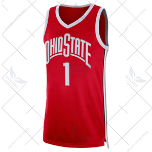 Transpirable de alta calidad por encargo Ohio State Buckeyes Limited Venta al por mayor Sublimado Baloncesto Jersey - Scarlet - Product Image 2