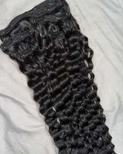 Premium Temple Indien Vierge Extensions de Cheveux Machine Trame Bundles Droite Ondulé Bouclés Perruque En Gros - Product Image 1