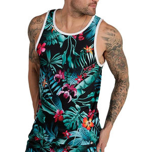 Camiseta sin Mangas para Hombre, 100% Algodón, Transpirable, Ligera, Cómoda y Elegante, para Verano y Playa, Venta al Por Mayor OEM - Product Image 1