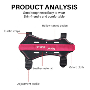 Tir à l'arc enfants bras garde arc et flèche accessoires enfants jeunes arcs classiques Longbow chasse réglable 2 sangles avant-bras protecteur - Product Image 2