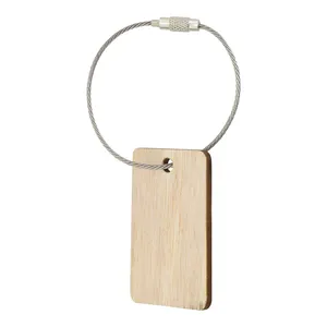 Portachiavi e Moschettoni in Legno Personalizzati Evanston - Gadget Promozionali su Misura - Product Image 1