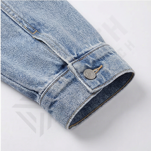 Chaqueta Vaquera Personalizada de Alta Calidad para Hombre con Cuello Alto y Logotipo Frontal, Prenda Exterior Transpirable, Tallas y Colores Personalizables - Product Image 6