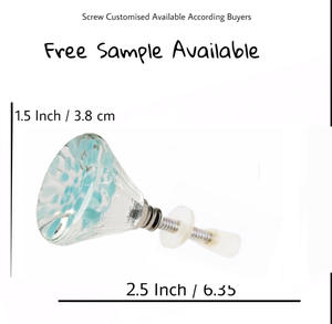 Tiradores en espiral de cristal decorativos industriales, tiradores de manija de armario de cajón para armario, cocina, dormitorio, sala de Estar, comedor - Product Image 3