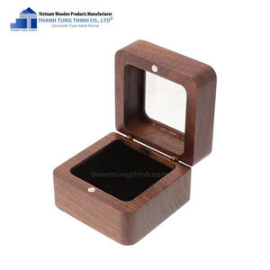 Best-seller Coffret cadeau en bois exclusif Emballage carré fait main pour bijoux avec logo personnalisé Fabriqué au Vietnam - Product Image 4