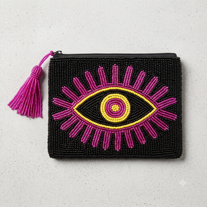 Colorful Seed Beads Beaded Embroidery <b>Mini</b> Coin <b>Pouch</b> Elegant Beaded Seed Beads Coin <b>Pouch</b> With Stylish Design - Product Image 6