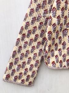 Chaquetas Acolchadas Florales Hechas a Mano, Chaqueta de Algodón con Estampado Floral Estilo Bohemio para Otoño e Invierno, Ropa de Calle, Chaqueta Reversible Acolchada Estilo Boho - Product Image 3