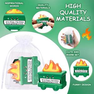 Mini balles anti-stress en forme de benne à ordures, lot de jouets de soulagement de la pression inspirants, cadeau amusant à presser pour <span class=keywords><strong>les</strong></span> employés, <span class=keywords><strong>les</strong></span> collègues et le personnel - Product Image 3