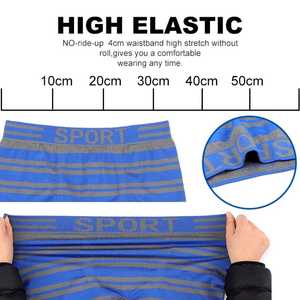 2025 Top New <b>Men's</b> High-Rise Breathable <b>Boxer</b> Briefs Customizable Skinny Style Pakistan Factory Professional Manufacturer - Product Image 3