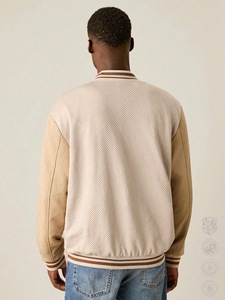 Custom Letterman <b>Men's</b> Varsity <b>Jacket</b> Baseball Logo Print Wool body <b>Leather</b> Sleeves Bomber Streetwear <b>Men</b> Casual <b>Jackets</b> - Product Image 2