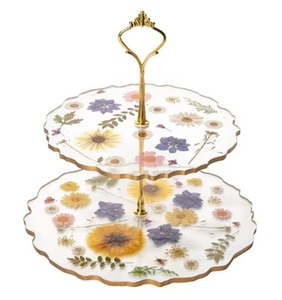 Soporte de lujo para pasteles en blanco y negro, soporte decorativo para postres para recepción de bodas, fiesta de té de cumpleaños y eventos de La India - Product Image 4