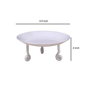 Buen precio, decoración del hogar, portavelas de Metal de Color blanco, soporte de vela de hierro, decoración del hogar, recipiente de vela - Product Image 4