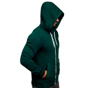 Sudadera con Capucha y Cremallera para Hombre, Diseño Personalizado de Fábrica OEM, 100% Algodón Grueso, Estilo Vintage Lavado, Diseño Liso - Product Image 4