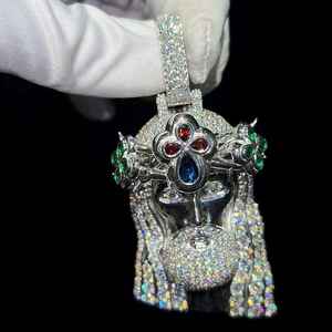 Alta calidad personalizado Iced out Moissanite Jesús cara colgante Vintage diamante joyería para niños adultos para fiestas bodas - Product Image 2