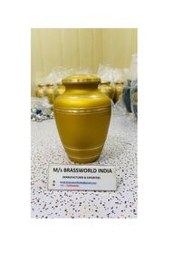 Urna Funeraria de Latón Macizo de Alta Calidad, Estilo Americano, Capacidad de 220 Pulgadas Cúbicas, Suministros Funerarios Personalizables - Product Image 2