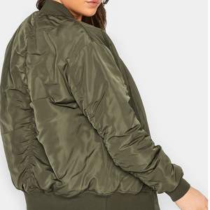 Premium Mens <b>Bomber</b> <b>Jacket</b> with Zipper Closure and Ribbed Hem Casual Streetwear Outerwear - Product Image 3