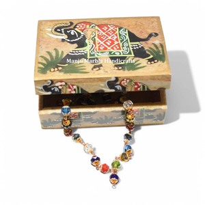 Hermoso elegante diseño de elefante hecho a mano caja de joyería tallada B cajas de anillo de esteatita para almacenamiento de joyas cajas de regalos - Product Image 1