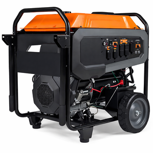 Generador de Gasolina Portátil - Arranque Automático - Tanque de Combustible de 15L - Respaldo para el Hogar - Listo para RV - Estructura Resistente - Funcionamiento Silencioso y Prolongado - Compatible con Todos los Tipos de Motor - Product Image 1