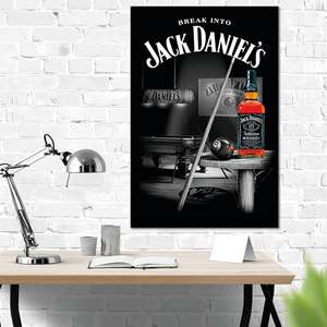 Jack Daniel's Modern Style <b>Canvas</b> Poster for <b>Wall</b> Use Pool Design - Product Image 2