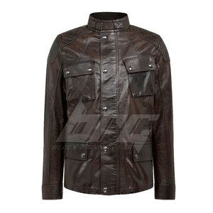 Chaqueta de cuero de moto de estilo único de calidad superior Chaqueta de invierno de cuero de moto más vendida - Product Image 1