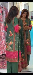 Traje Salwar Kameez para Mujer de India y Pakistán, Estampado Digital, Informal para Fiestas, para Todas las Temporadas, de Secado Rápido - Product Image 2