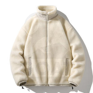 Chaqueta de Forro Polar Sherpa de Primera Calidad para Hombre, Invierno, Cuello Alto, Logotipo Frontal Personalizable - Product Image 3