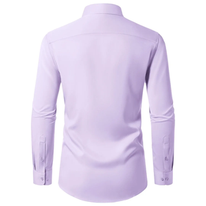 Camisas formales de oficina de calidad superior para hombres Diseño personalizado Color sólido Suave Slim Fit Camisas formales cómodas para hombres de BD - Product Image 6