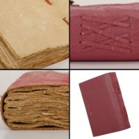 Carnet de voyage vintage en cuir fait main 9x7 pouces, multicolore, motif floral, reliure à cheval, logo gaufré, résistant à l'eau