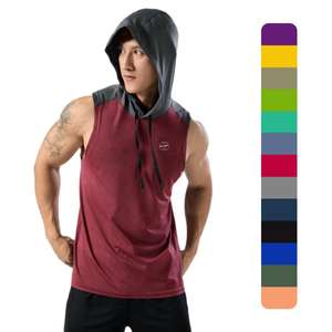 Camiseta sin mangas de algodón de secado rápido para hombre, ropa de gimnasio transpirable para entrenamientos casuales, varios colores listos, estilo muscular - Product Image 1