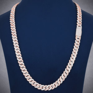 Trendy Custom DEF <b>VVS</b> Moissanite <b>Diamond</b> 10mm Cuban Link <b>Chain</b> Necklace 925 Silver Wholesale - Product Image 1