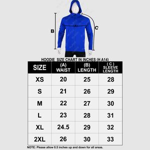 Blaze Fight Wear Sweats à capuche zippés personnalisés Costumes pour hommes Fermeture à glissière zippée complète Us Sweats à capuche et sweat-shirts à capuche pour homme - Product Image 6